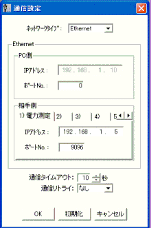 KWモニター「通信設定」