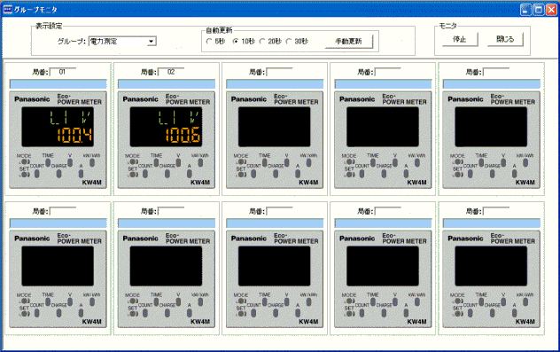 KWモニター「グループモニタ」